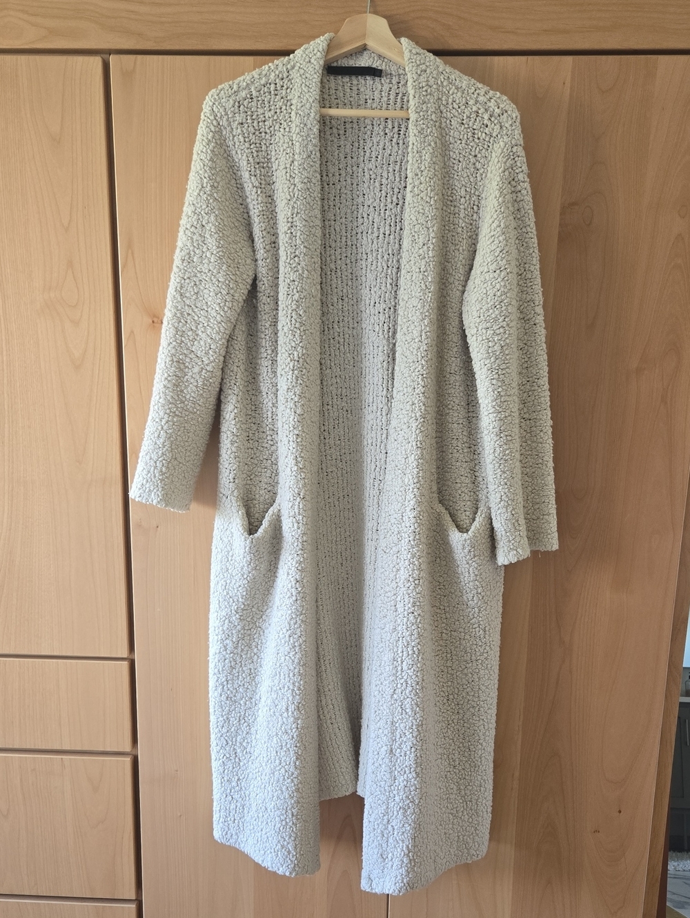 Jenni Kayne Cozy Long Boucle Sherpa Coatigan, GUC, Quiet Lux, Amazing Item!